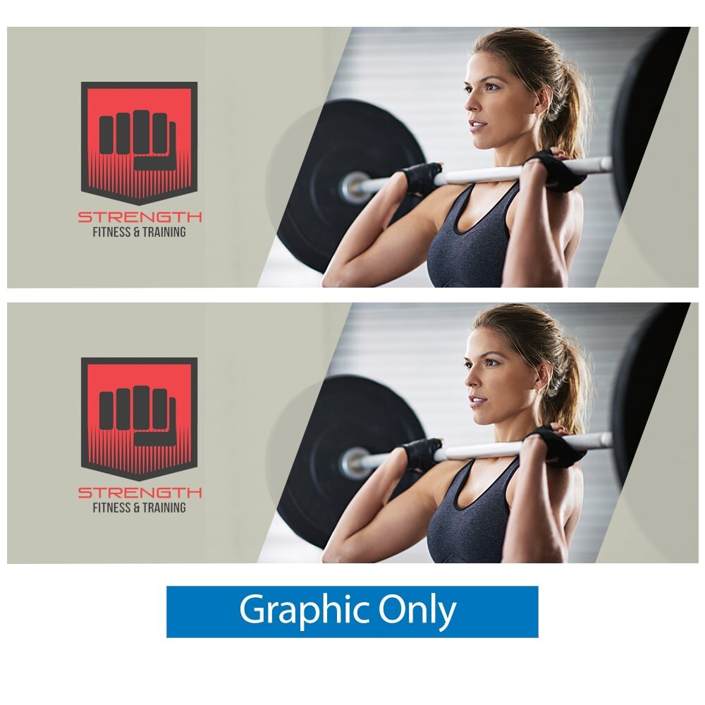 20x7.5ft. Lumiere Continuous NON-Backlit — Double Sided Graphic Only